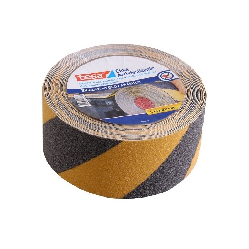 CINTA ANTIDESLIZANTE NEGRA/AMARILLA 5 M. x 50 MM.